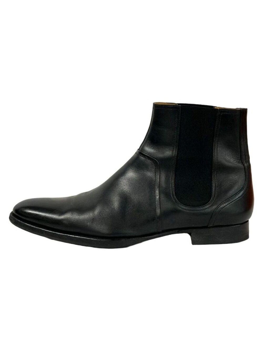 Hermes Short Boots Black Side Gore Leather